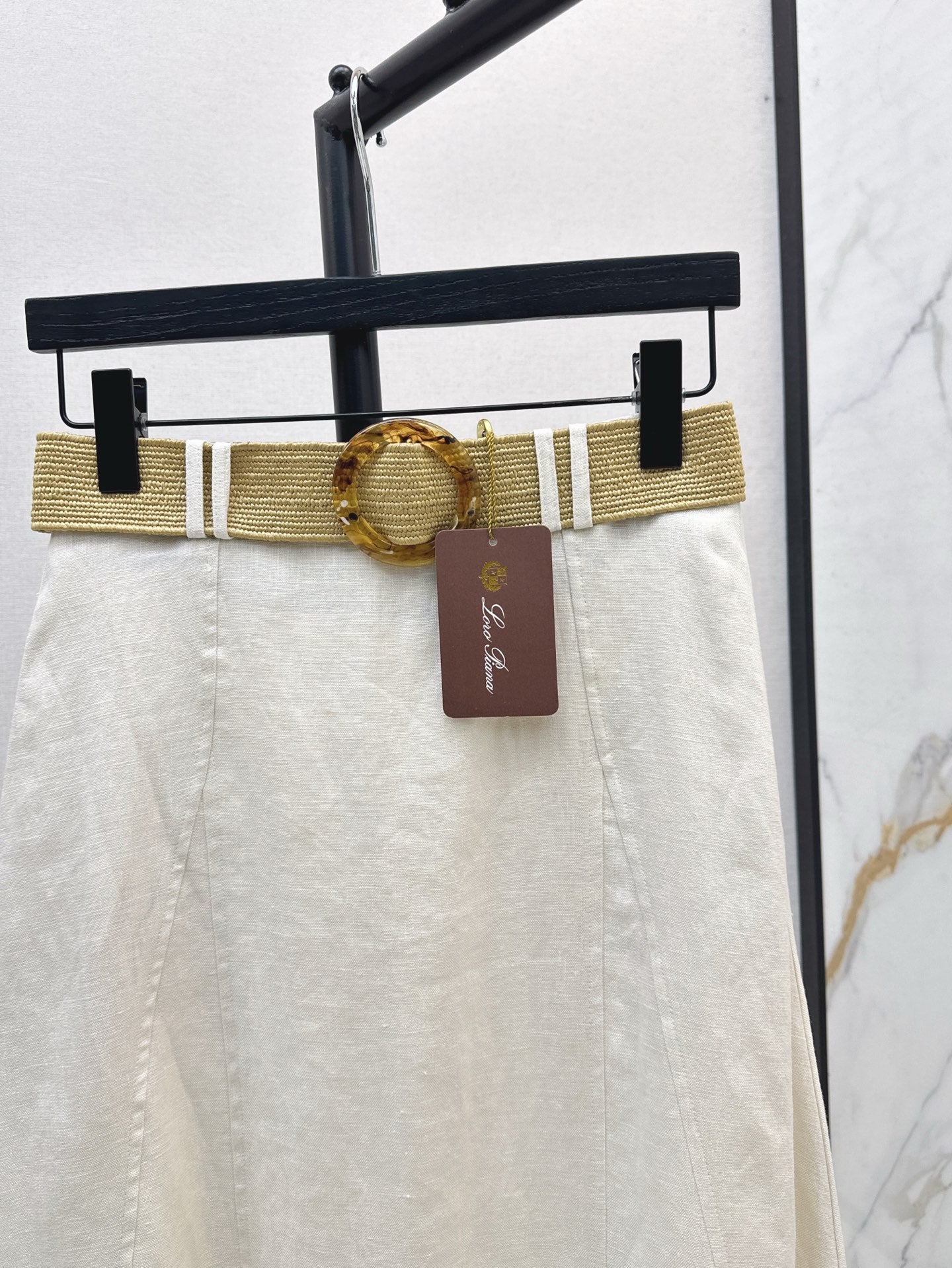 Loro 25ss linen skirt
