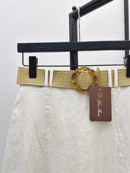 Loro 25ss linen skirt