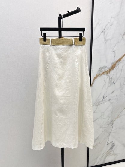 Loro 25ss linen skirt