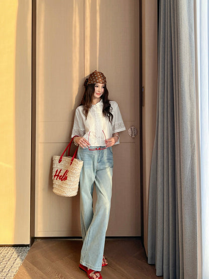 Celi 25ss straight jeans