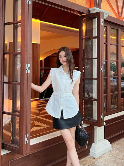 Loe 25ss sleeveless shirt
