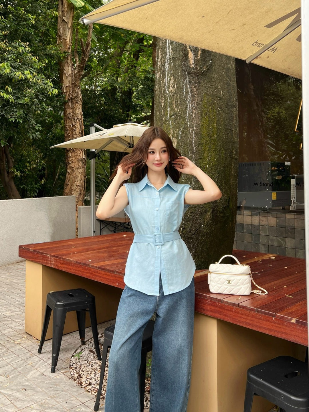 Loe 25ss sleeveless shirt