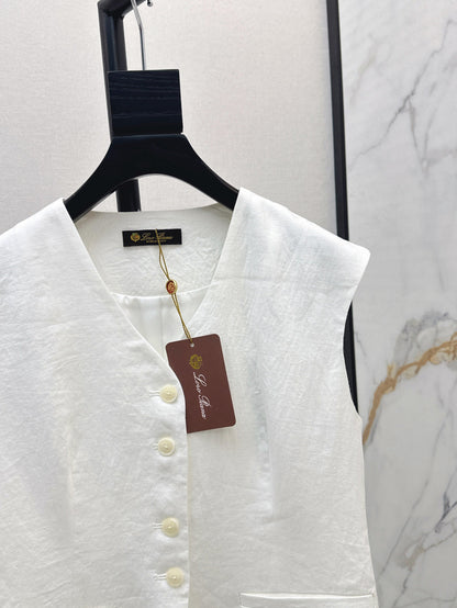 Loro 25ss linen vest