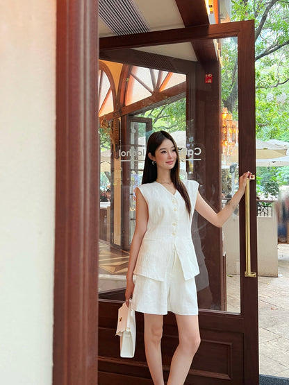 Loro 25ss linen short