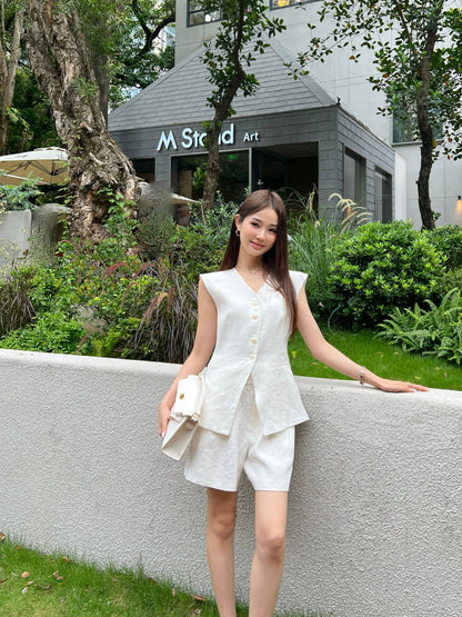 Loro 25ss linen vest