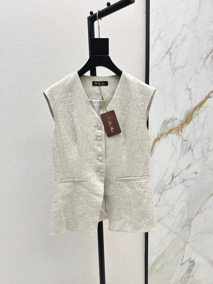 Loro 25ss linen vest