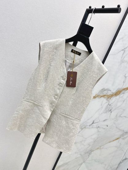 Loro 25ss linen vest