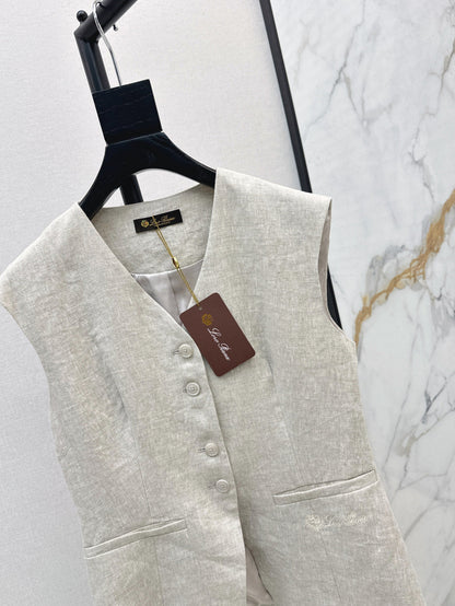 Loro 25ss linen vest