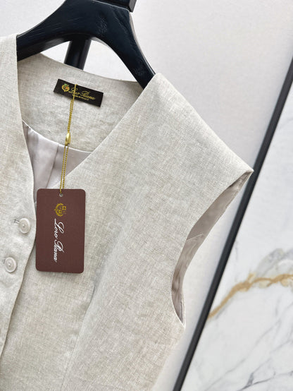 Loro 25ss linen vest