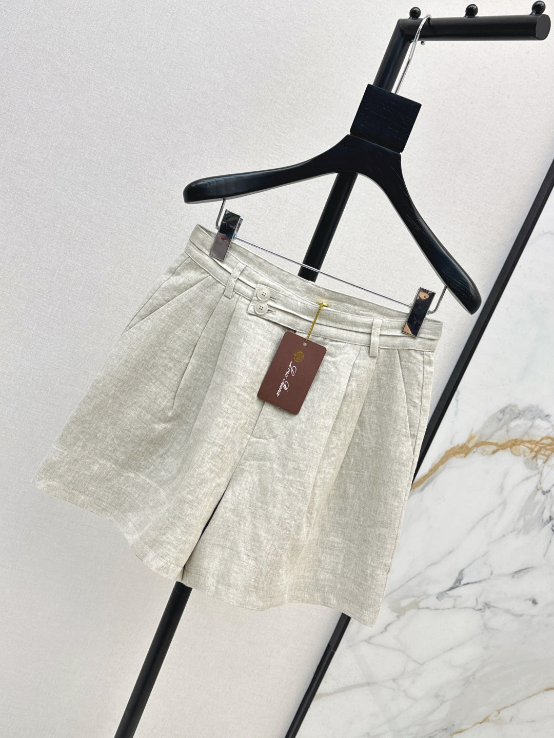 Loro 25ss linen short