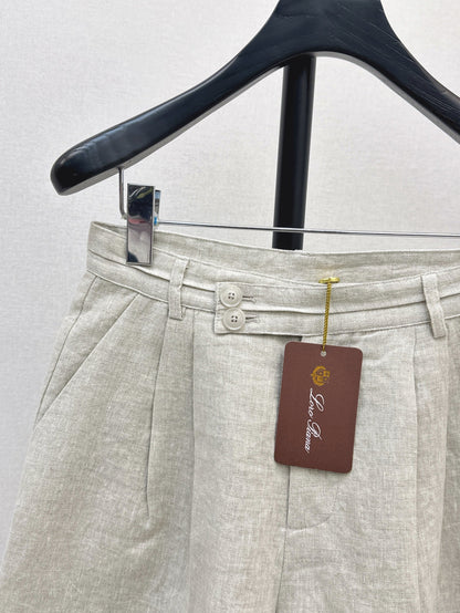Loro 25ss linen short