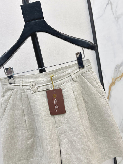 Loro 25ss linen short