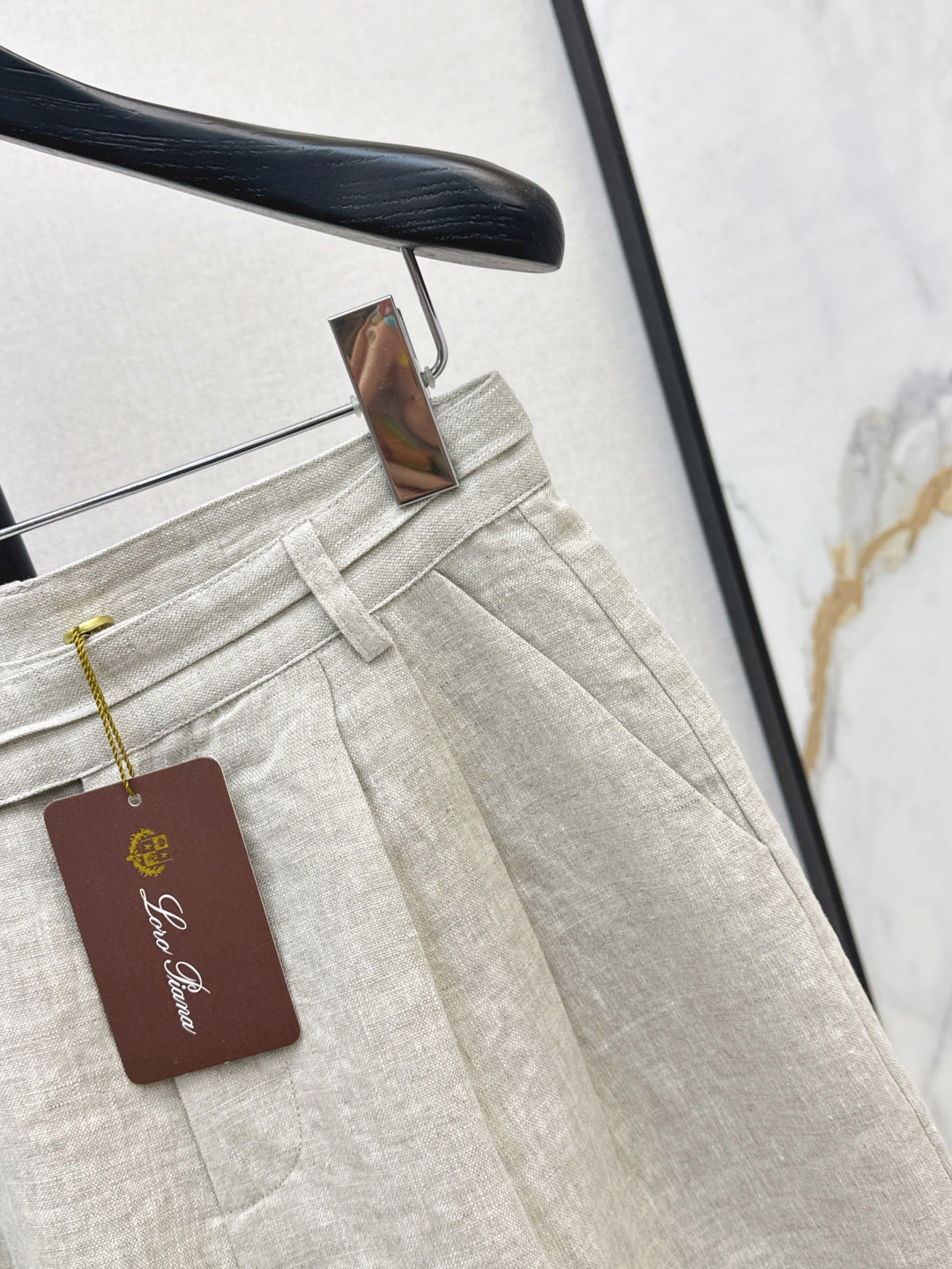 Loro 25ss linen short
