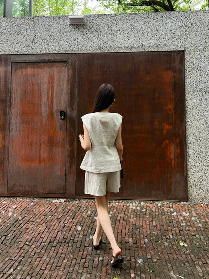 Loro 25ss linen vest