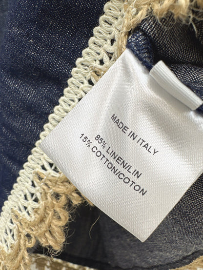Loro 25ss denim lace vest