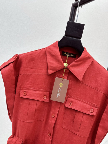 Loro 25ss cargo jumpsuit