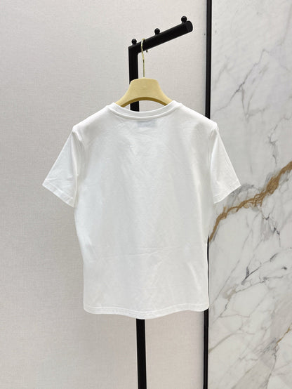 Miu 25ss beaded t-shirt