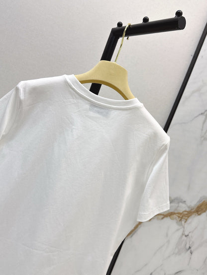 Miu 25ss beaded t-shirt