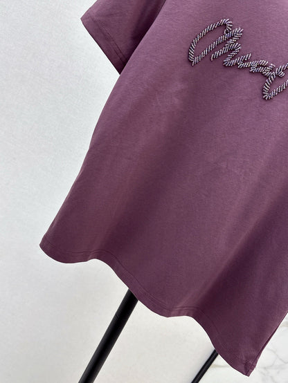 Miu 25ss beaded t-shirt
