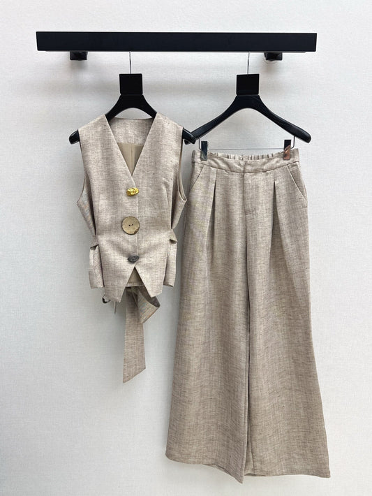 Loro 25ss vest pants set