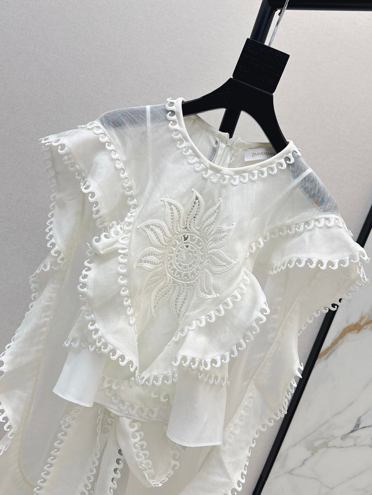 Zimm 25ss embroidered shirt