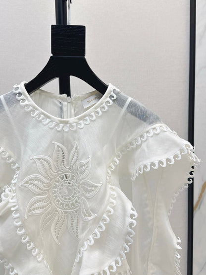 Zimm 25ss embroidered shirt
