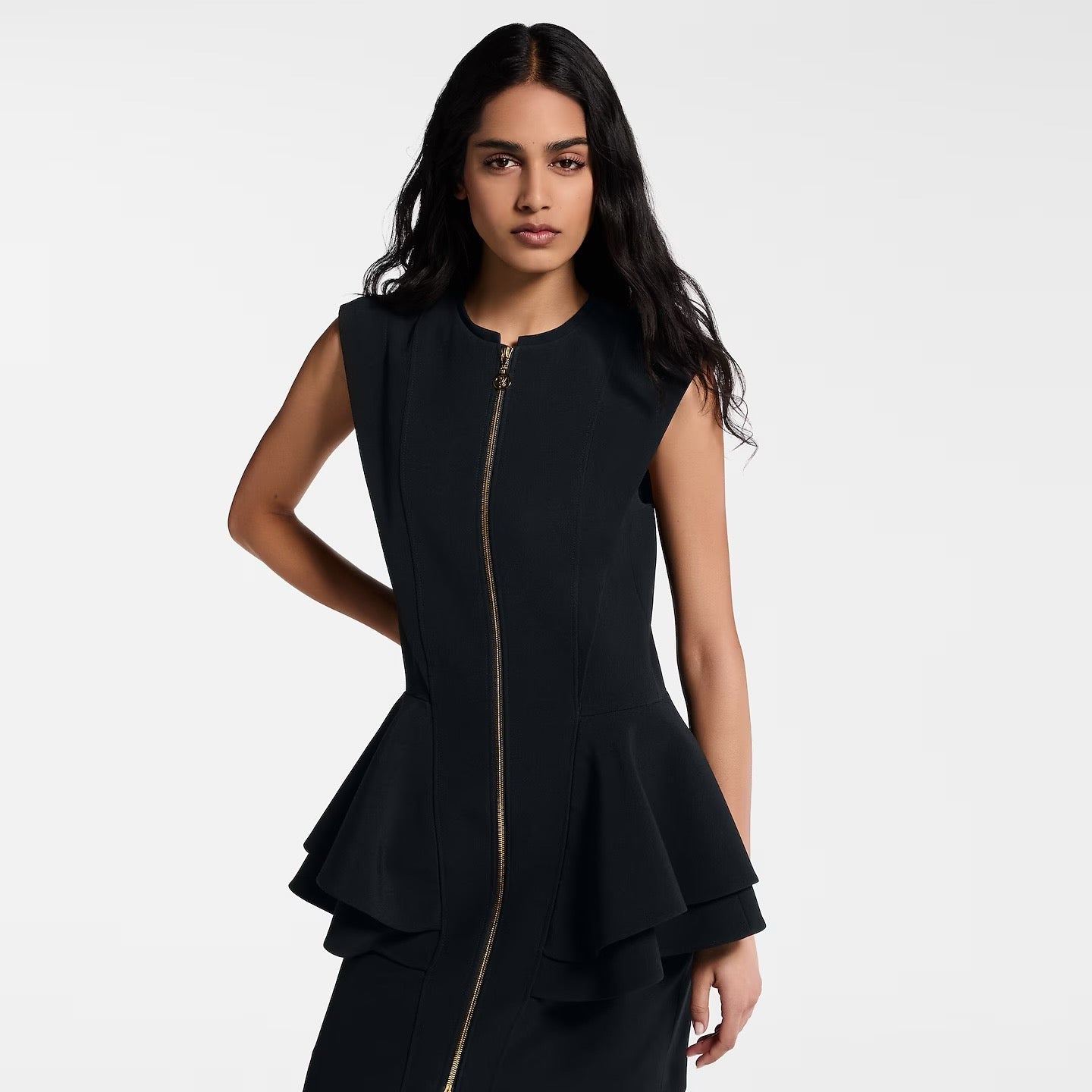 Loro 25ss ruffle dress