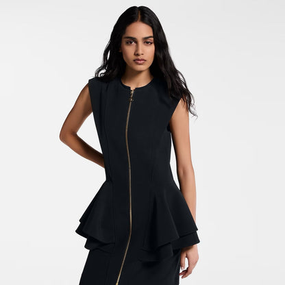 Loro 25ss ruffle dress
