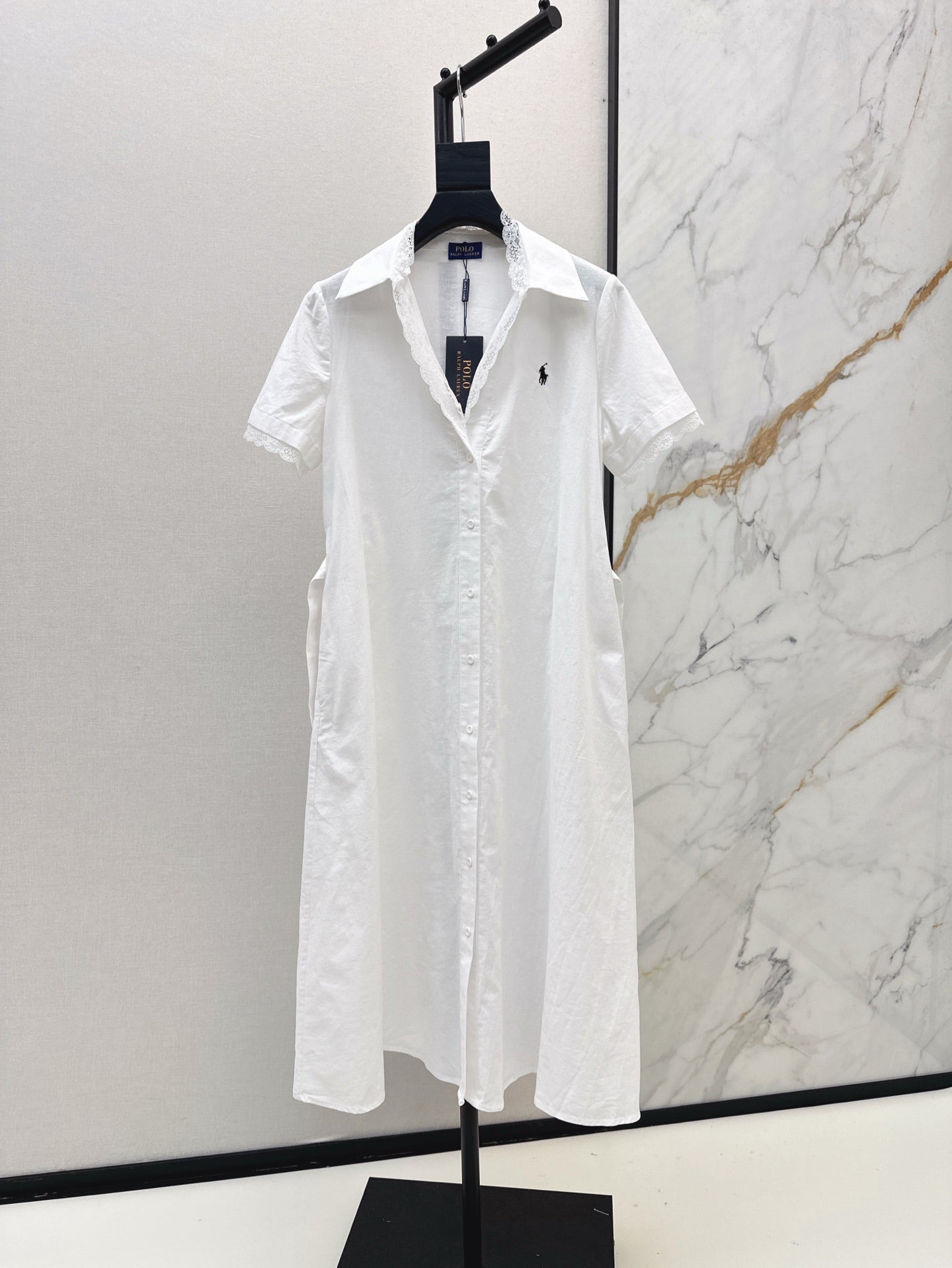 Ral 25ss lace shirt dress