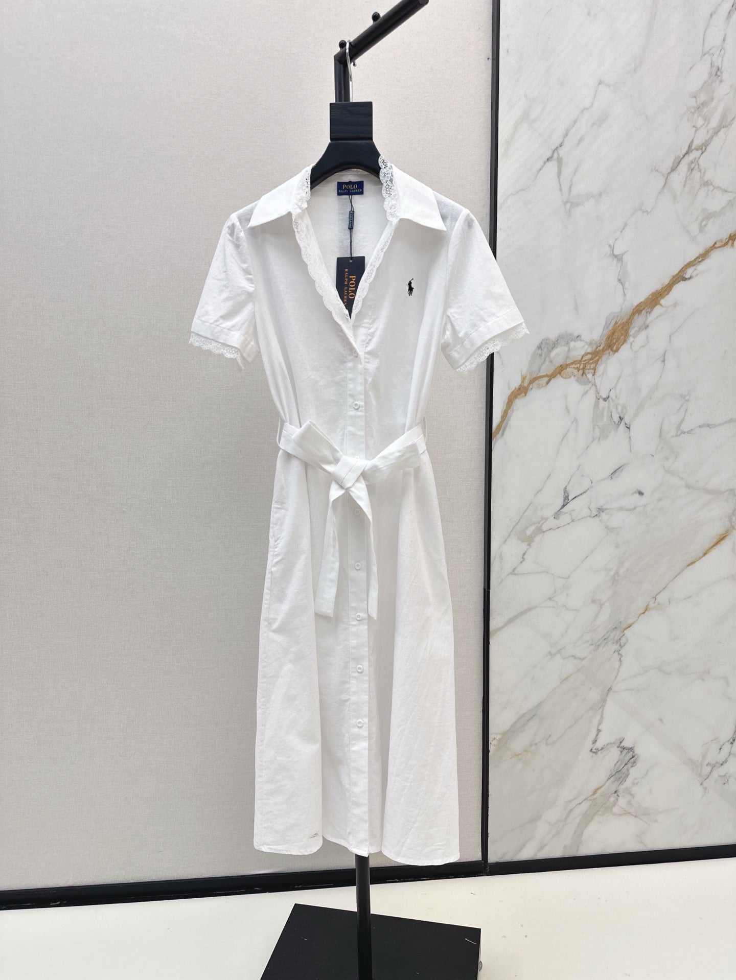 Ral 25ss lace shirt dress