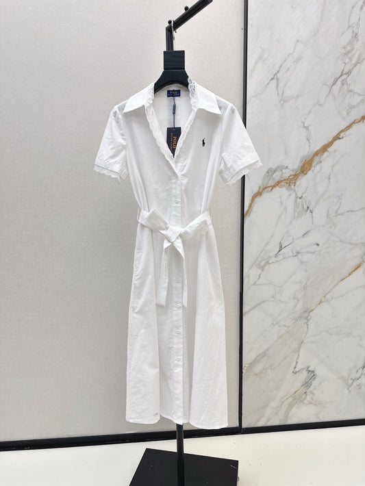 Ral 25ss lace shirt dress