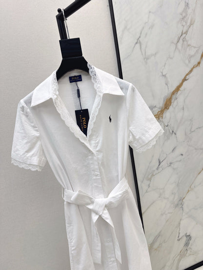 Ral 25ss lace shirt dress