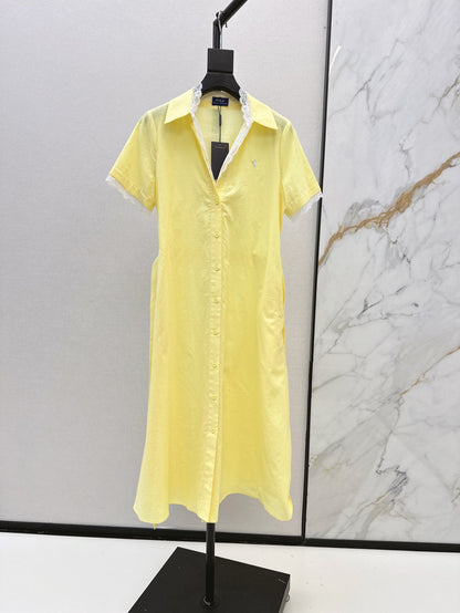 Ral 25ss lace shirt dress