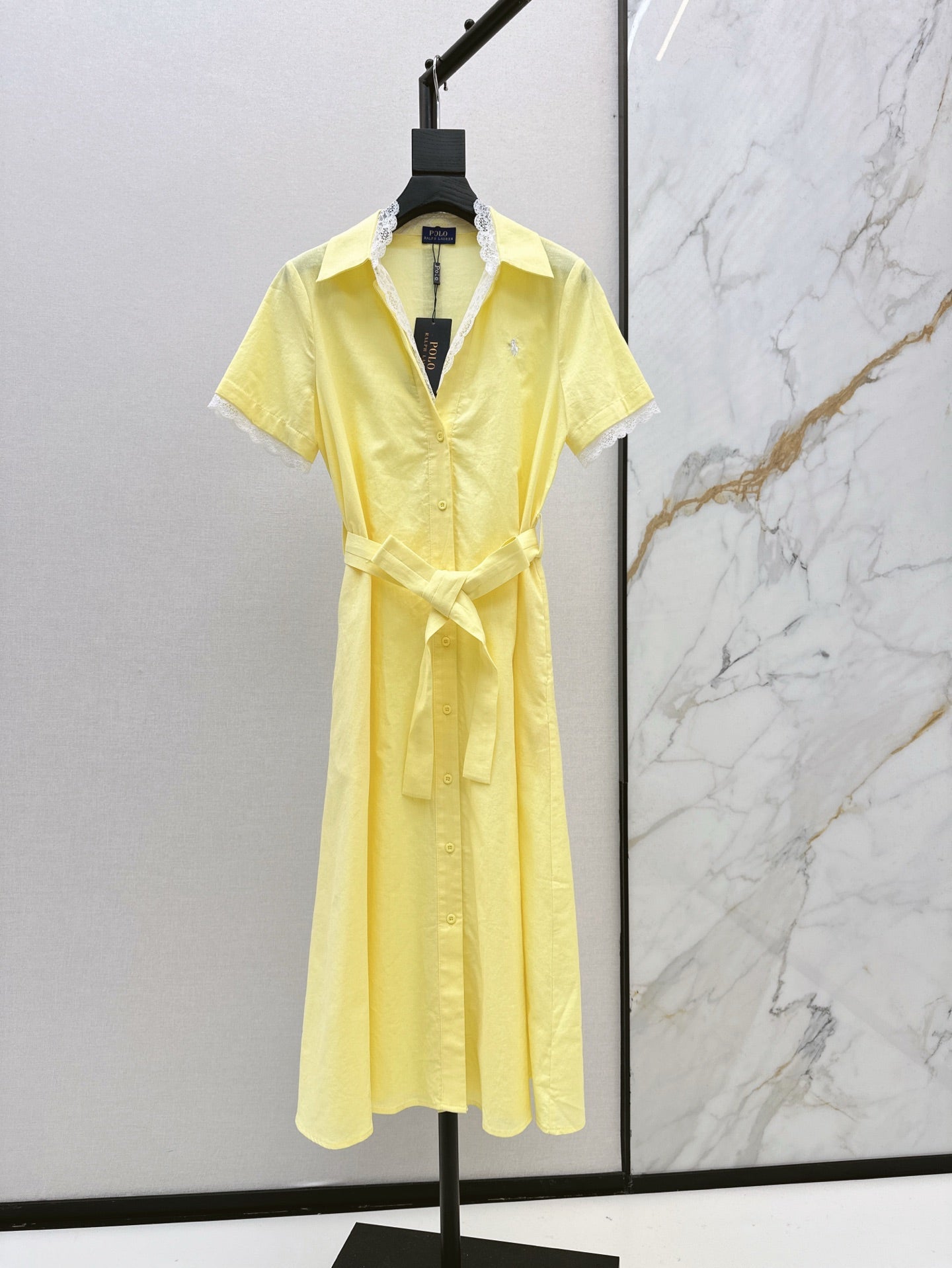 Ral 25ss lace shirt dress