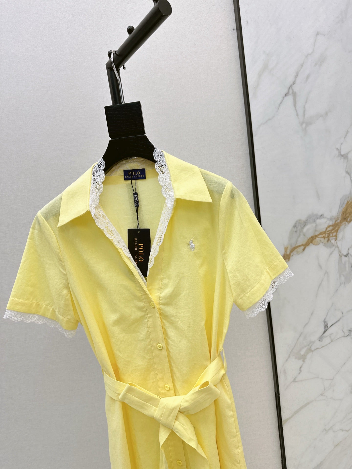 Ral 25ss lace shirt dress