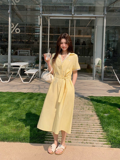 Ral 25ss lace shirt dress