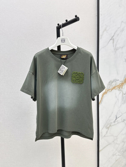 Loe 25ss embroidered t-shirt