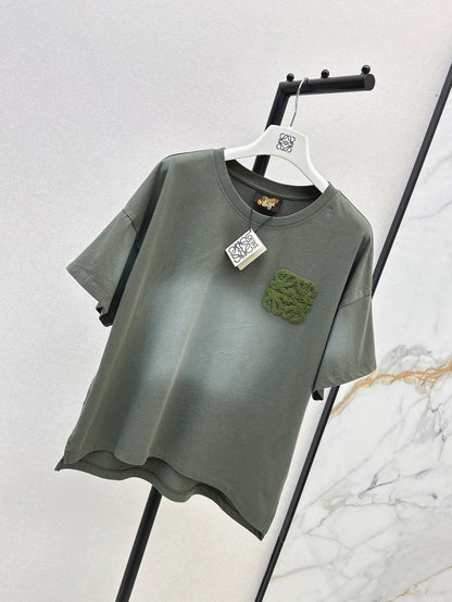 Loe 25ss embroidered t-shirt