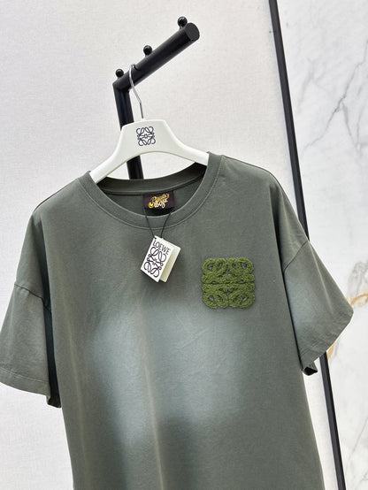 Loe 25ss embroidered t-shirt