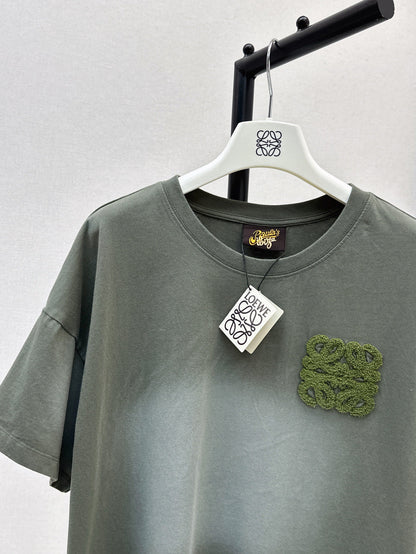 Loe 25ss embroidered t-shirt