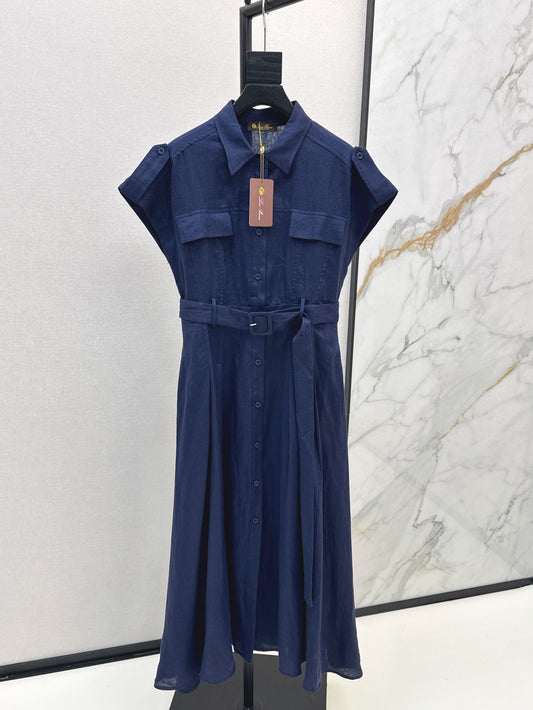 Loro 25ss Linen dress