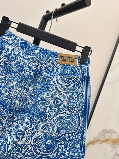 CD 25ss print denim short