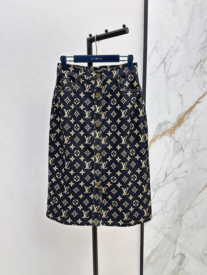 Louis 25ss monogram skirt