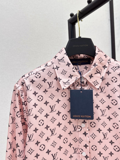 Louis 25ss monogram shirt