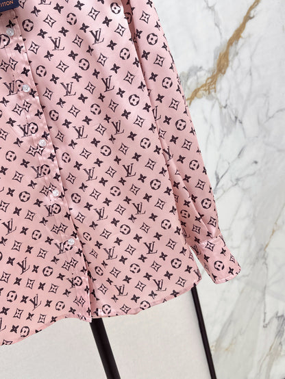 Louis 25ss monogram shirt