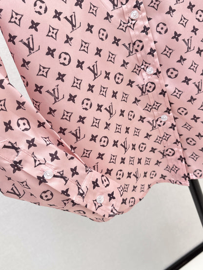 Louis 25ss monogram shirt