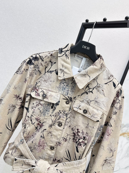 CD 25ss print denim jacket