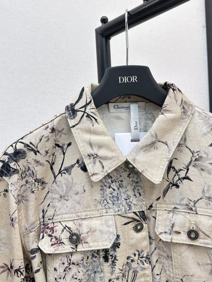 CD 25ss print denim jacket