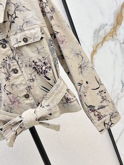 CD 25ss print denim jacket