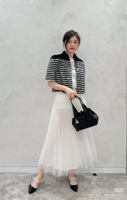 CD 25ss pleated skirt